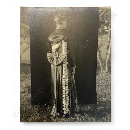 Theo Schoon (1915-85) 'Self-portrait in Balinese costume seen from the back', c.1938